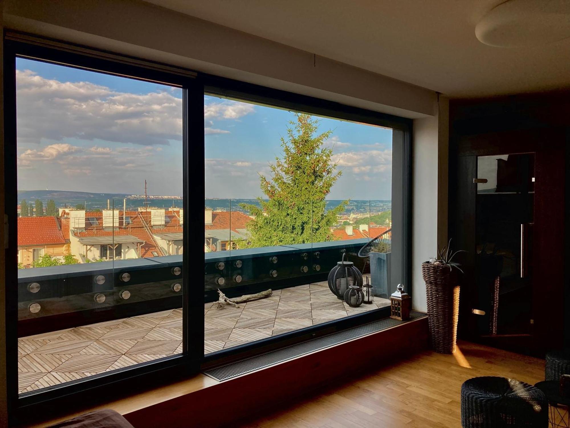 Apartman Se Saunou A Terasou S Vyhledem Na Brno Exterior foto
